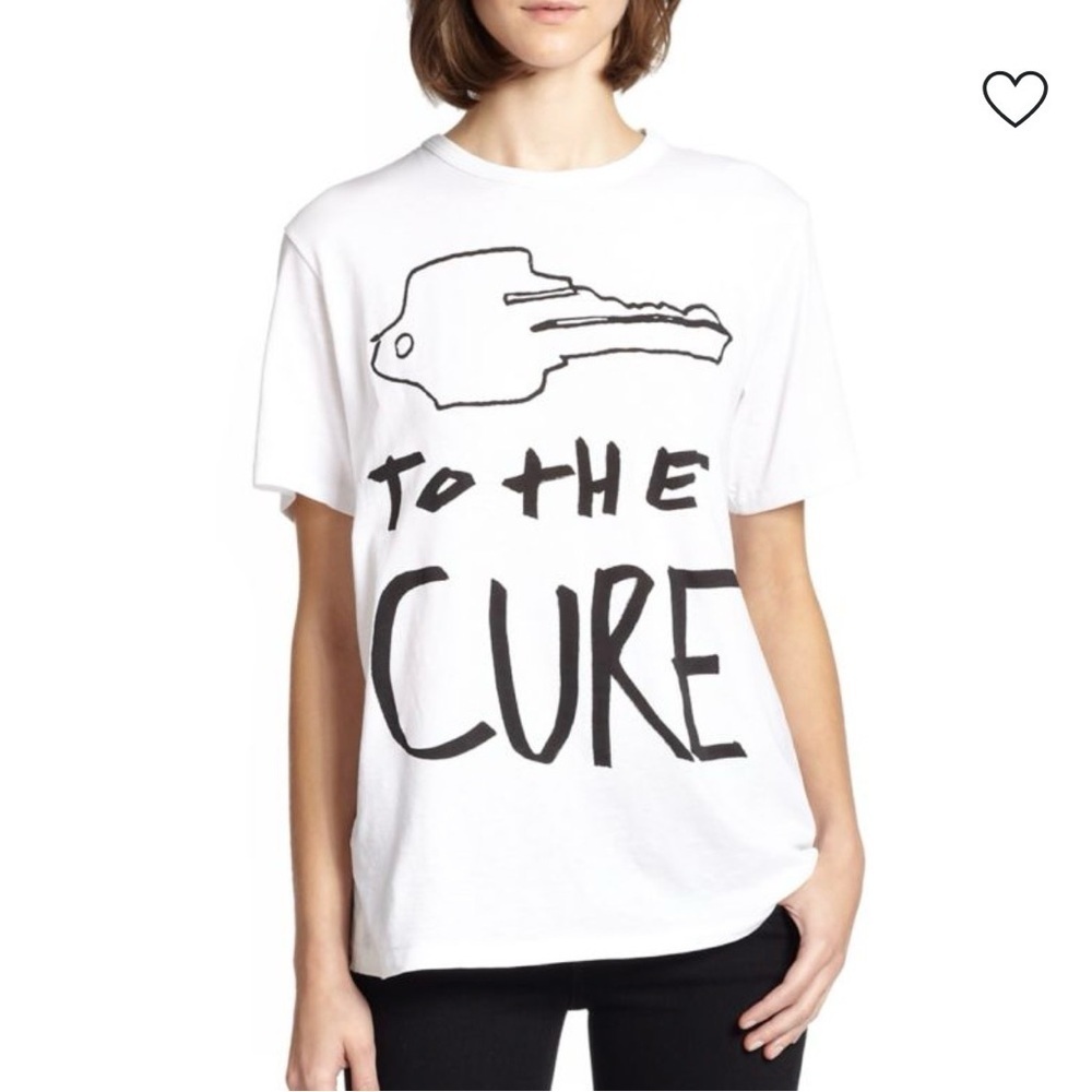 rag & bone | 100% Cotton Graphic Tee - White and Black | Sz XXS